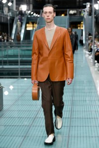 Model on the catwalk