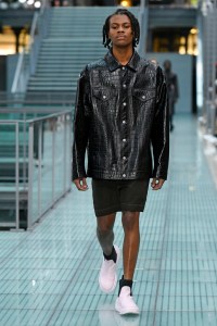 Model on the catwalk