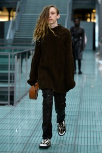 Model on the catwalk