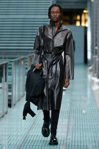 Model on the catwalk