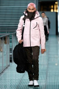 Model on the catwalk