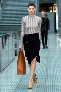 Model on the catwalk