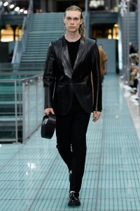 Model on the catwalk