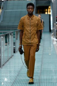 Model on the catwalk