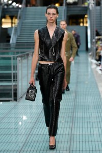 Model on the catwalk