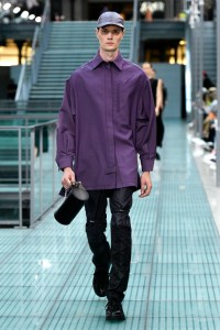 Model on the catwalk