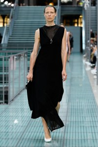 Model on the catwalk