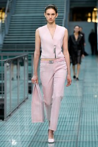 Model on the catwalk