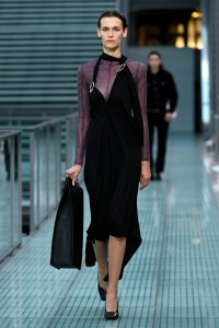 Model on the catwalk
