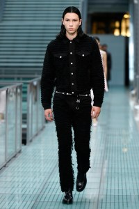 Model on the catwalk