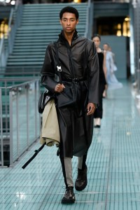 Model on the catwalk