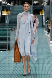Model on the catwalk