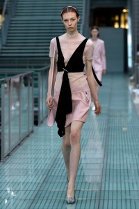 Model on the catwalk