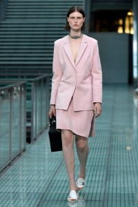 Model on the catwalk