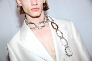 Backstage at Acne Studios Men's Spring 2020
