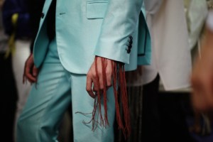 Backstage at Acne Studios Men's Spring 2020