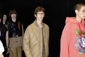 Backstage at Neil Barrett Men's Spring 2020