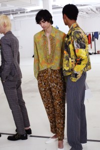 Backstage at Dries Van Noten Men's SS 2020