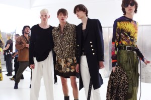 Backstage at Dries Van Noten Men's SS 2020