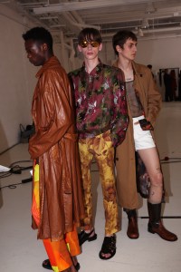 Backstage at Dries Van Noten Men's SS 2020