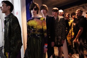 Backstage at Dries Van Noten Men's SS 2020