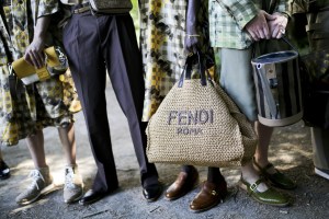 Backstage at Fendi Men's Spring 2020