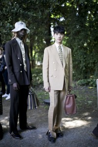Backstage at Fendi Men's Spring 2020