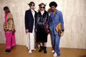 Backstage at Loewe  Men's Spring 2020