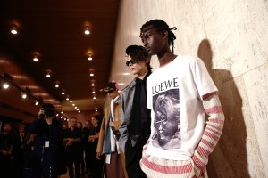 Backstage at Loewe  Men's Spring 2020
