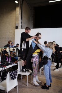 Backstage at  Rick Owens Men's SS 2020