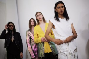 Backstage at  Rick Owens Men's SS 2020