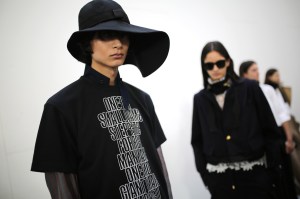 Backstage at Sacai  Men's Spring 2020