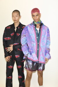 Backstage at Versace Men's Spring 2020