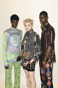 Backstage at Versace Men's Spring 2020