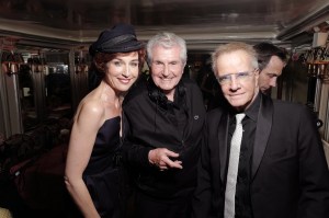 Elsa Zylberstein, Director Claude Lelouch and Christopher Lambert