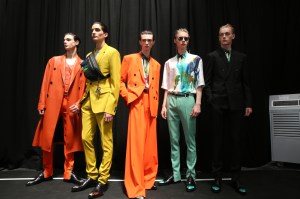Backstage at Berluti Men's Spring 2020