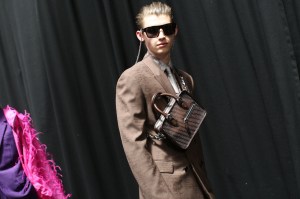 Backstage at Berluti Men's Spring 2020