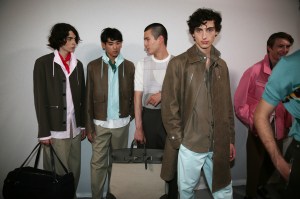 Backstage at Hermès Men's SS 2020, photographed in Paris on June 22nd, 2019.