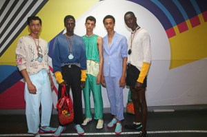 Backstage at Kenzo Men's Spring 2020