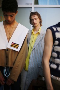 Backstage at Lanvin Men's Spring 2020