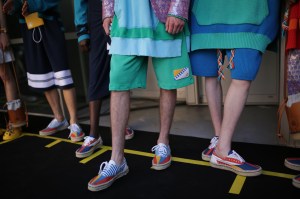 Backstage at Lanvin Men's Spring 2020