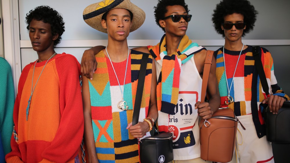 Backstage at Lanvin Men's Spring 2020