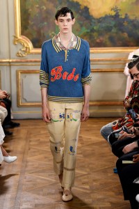 Model on the catwalk