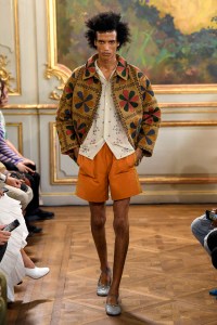 Model on the catwalk