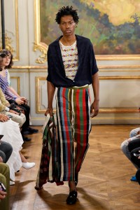 Model on the catwalk