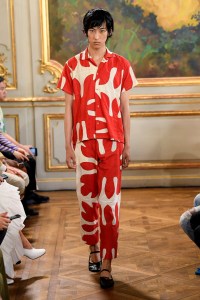 Model on the catwalk