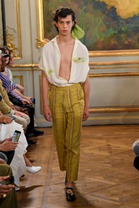 Model on the catwalk