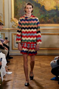 Model on the catwalk
