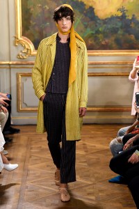 Model on the catwalk