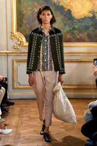 Model on the catwalk